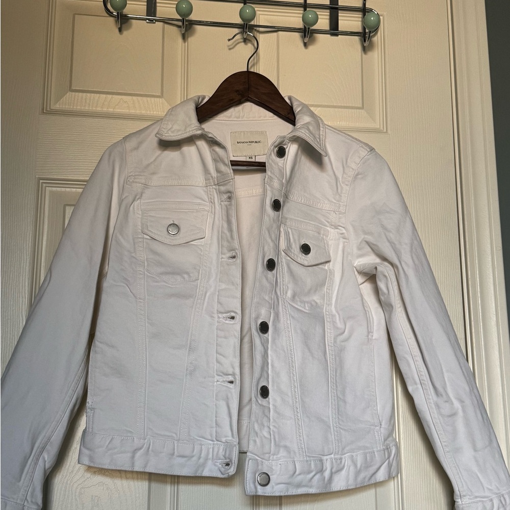 Banana Republic Off-White Jean Jacket